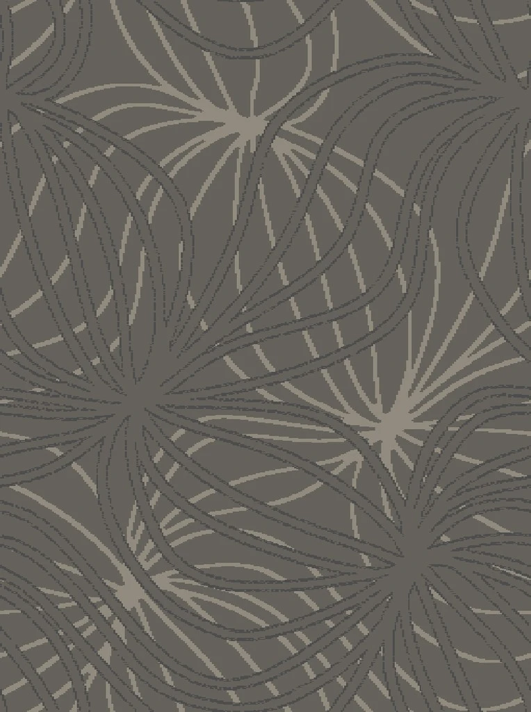 Colortec Stucco floral strings elephant grey